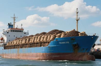 散貨船貨運(yùn)賦能咖啡全球鏈韌性與綠途